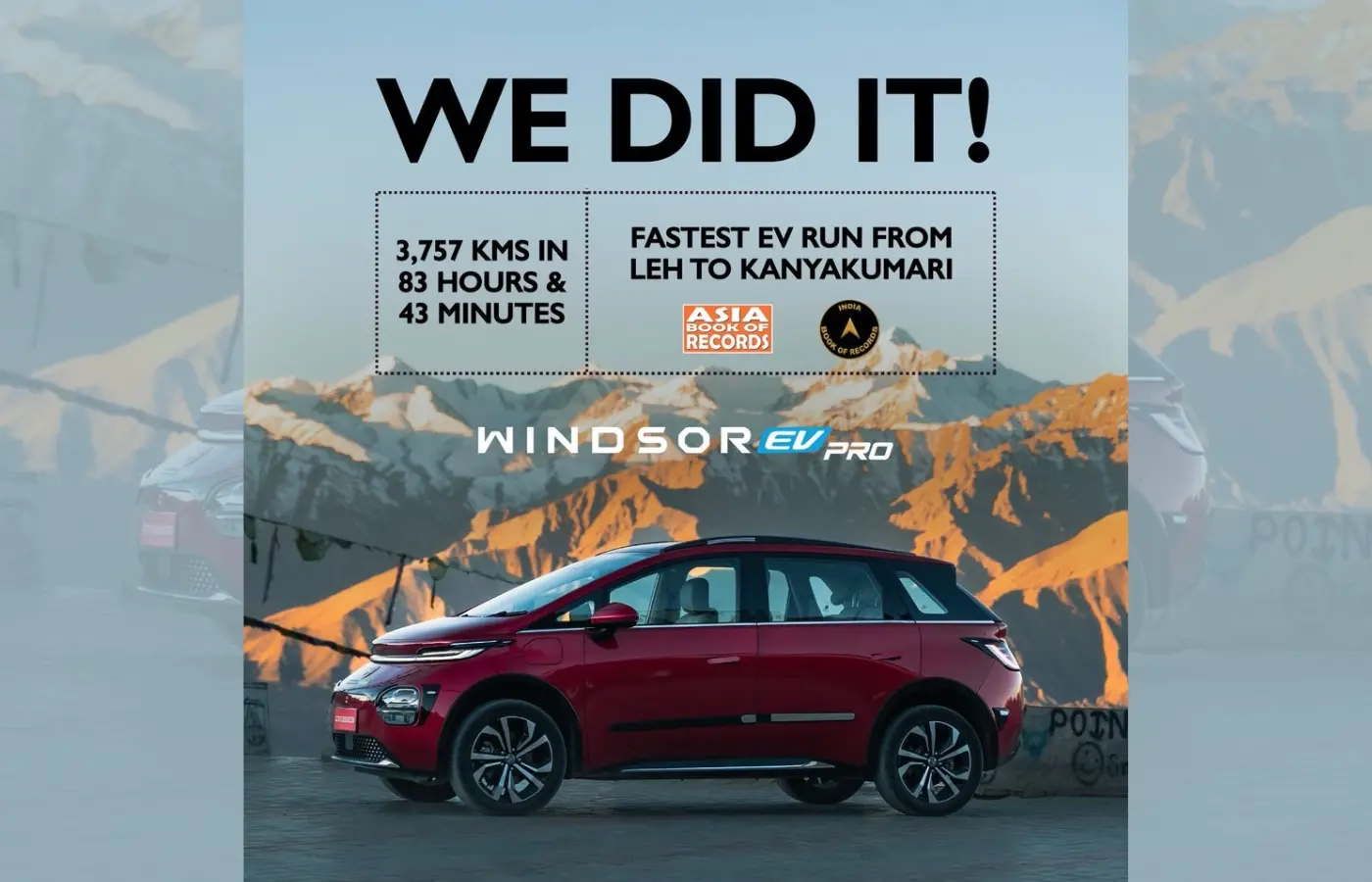 Windsor pro Fastest EV Run